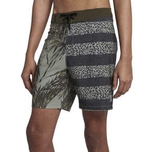 Hurley Men's Phantom Floral 18" Boardshorts - Dark Stucco